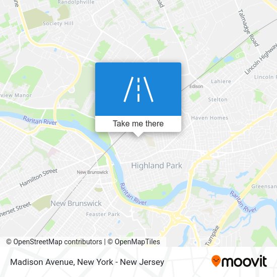 Mapa de Madison Avenue