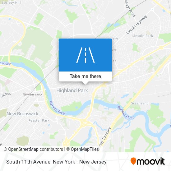 Mapa de South 11th Avenue