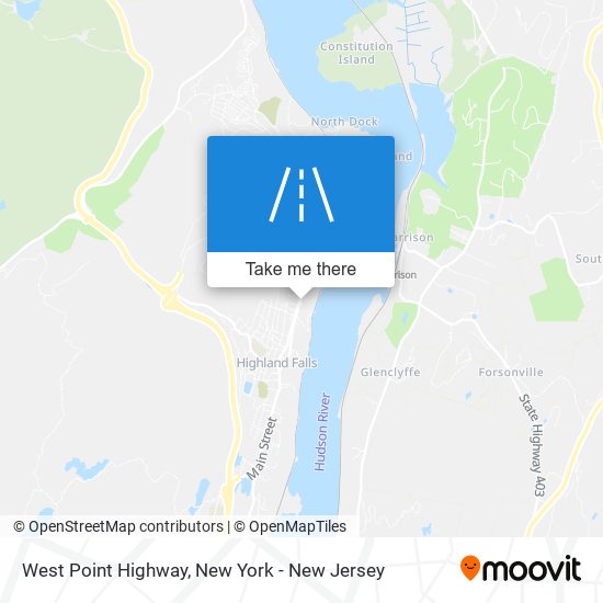 West Point Highway map