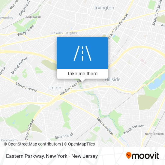 Eastern Parkway map