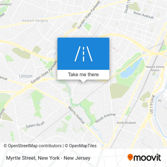 Mapa de Myrtle Street