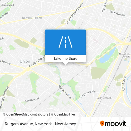 Rutgers Avenue map