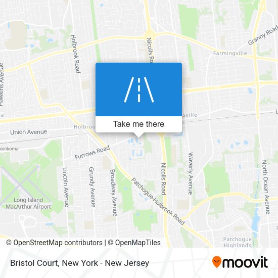 Mapa de Bristol Court