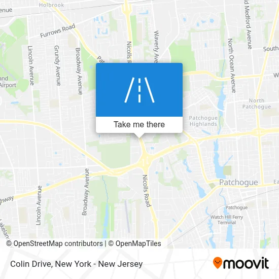 Colin Drive map