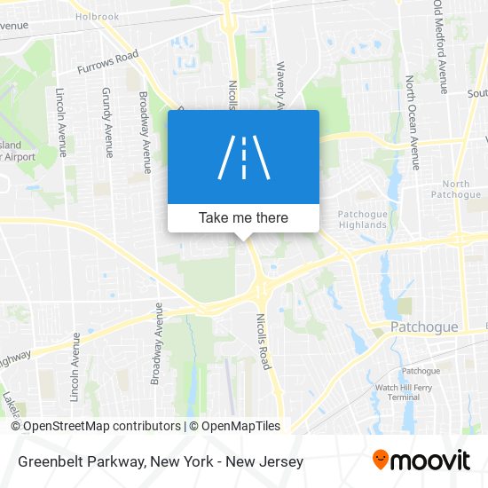 Mapa de Greenbelt Parkway