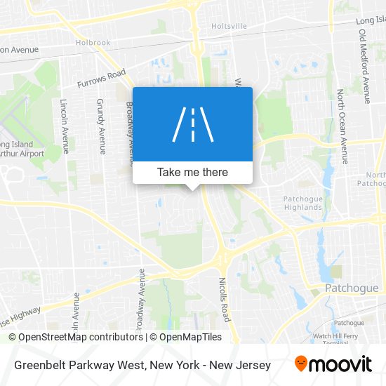 Mapa de Greenbelt Parkway West