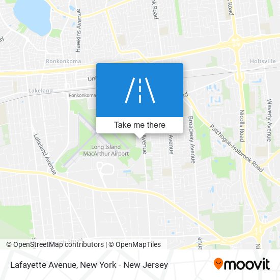 Mapa de Lafayette Avenue