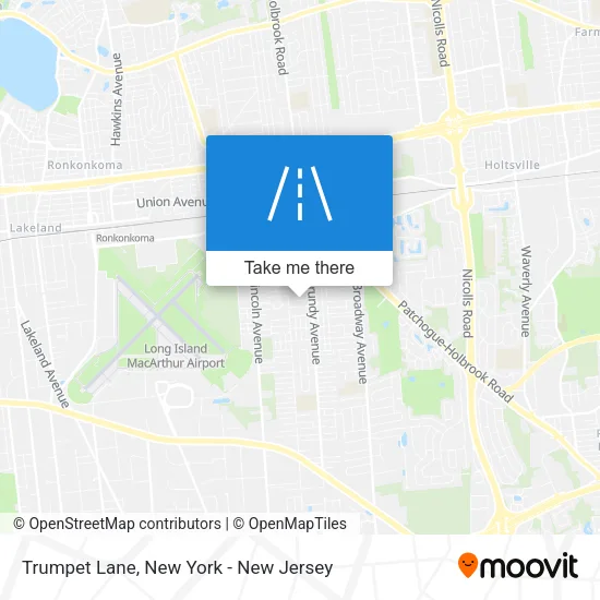 Trumpet Lane map