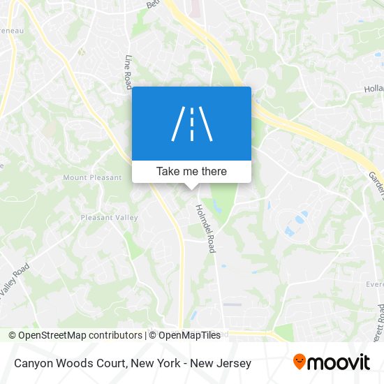 Mapa de Canyon Woods Court