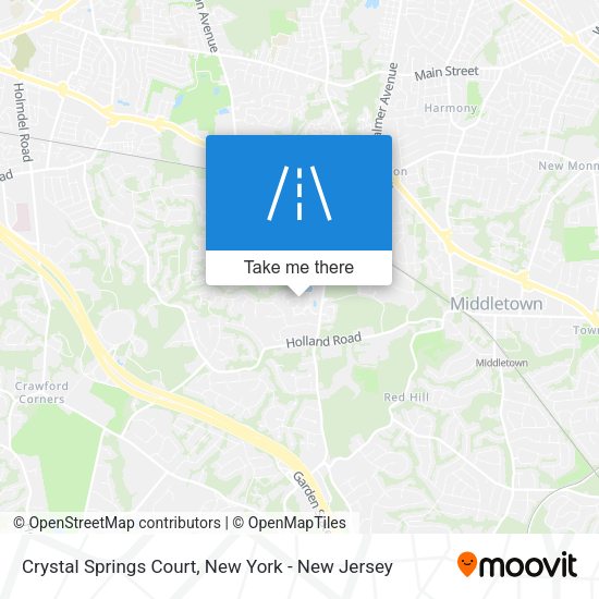 Mapa de Crystal Springs Court