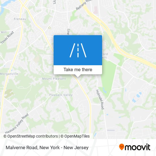 Malverne Road map