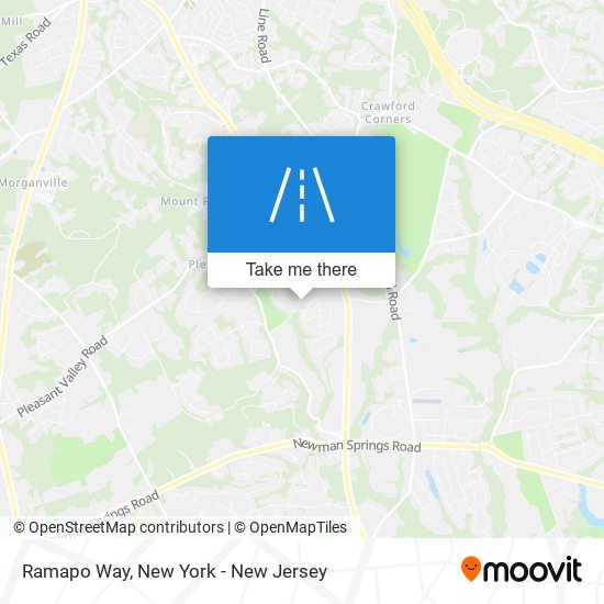 Ramapo Way map