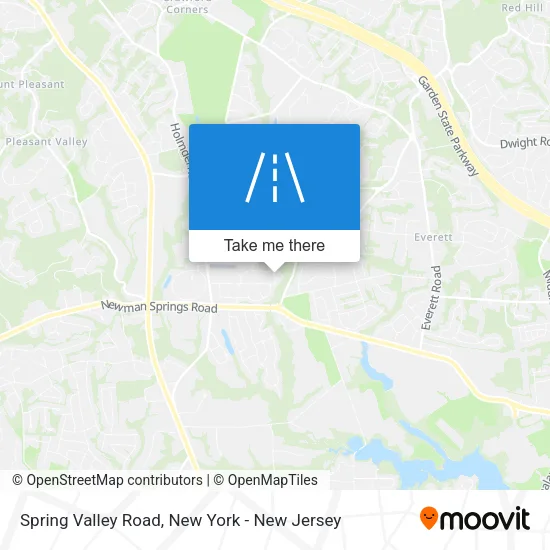 Spring Valley Road map