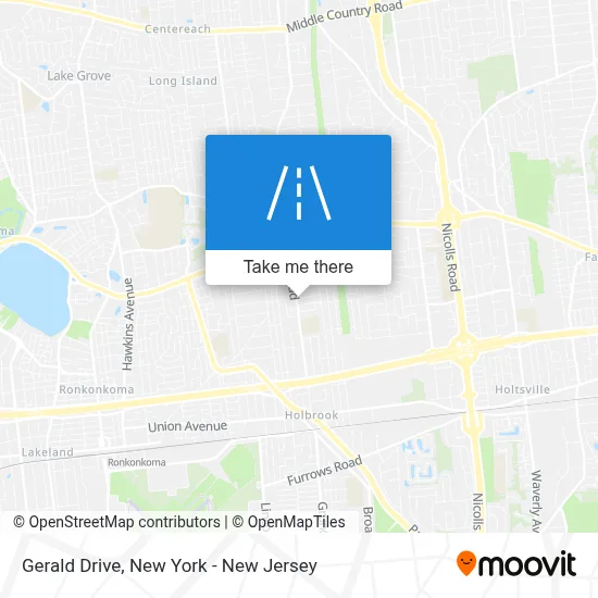 Gerald Drive map