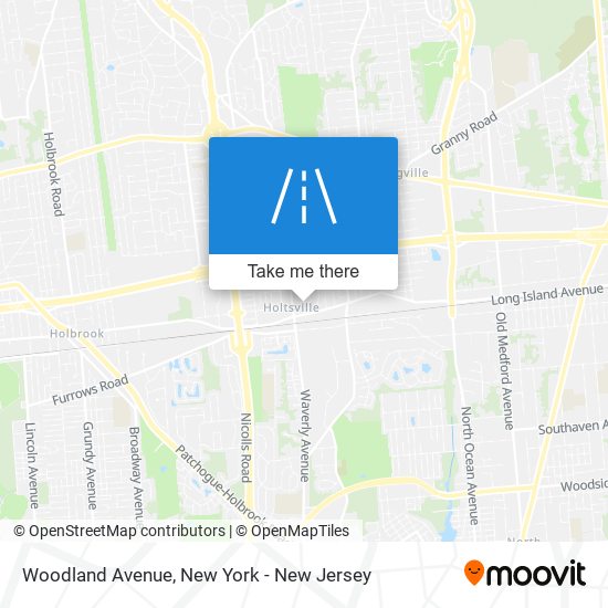 Woodland Avenue map