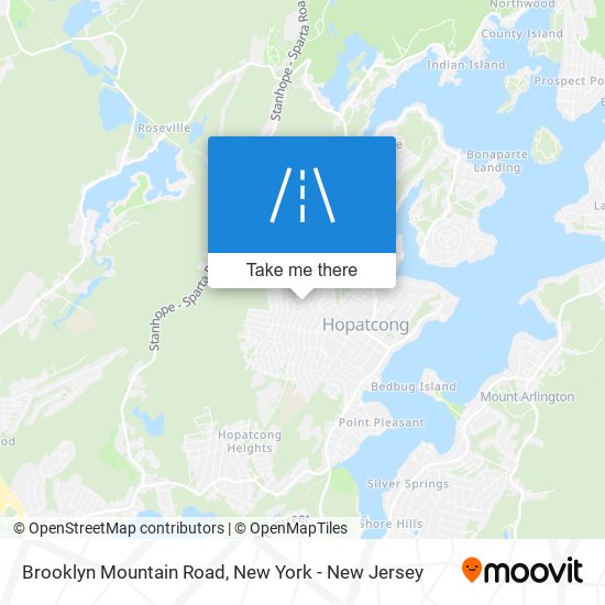 Brooklyn Mountain Road map