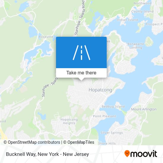 Bucknell Way map