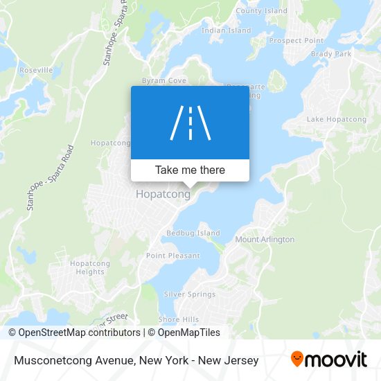 Mapa de Musconetcong Avenue