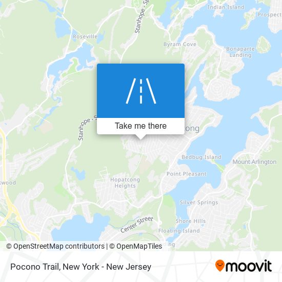 Pocono Trail map