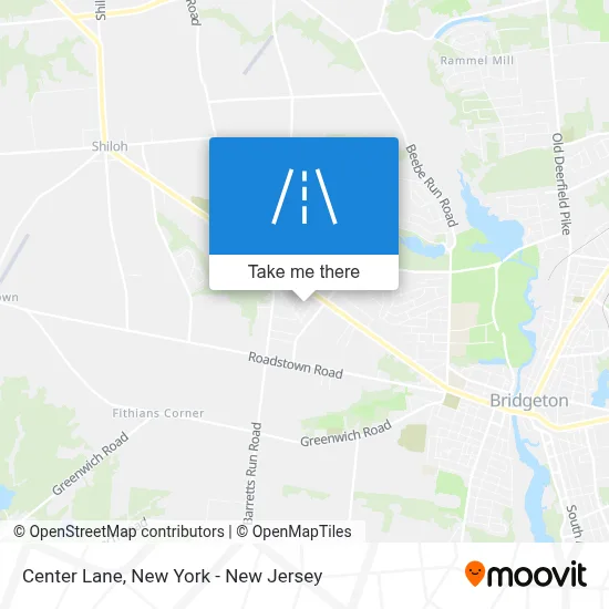Center Lane map
