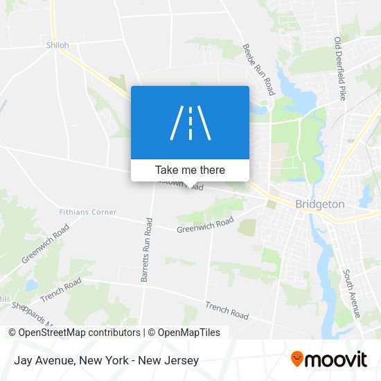 Jay Avenue map