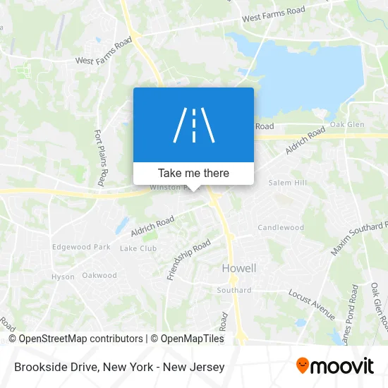 Brookside Drive map