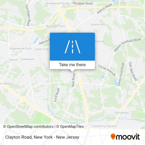 Mapa de Clayton Road