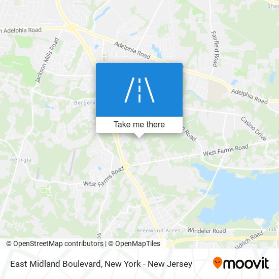 Mapa de East Midland Boulevard