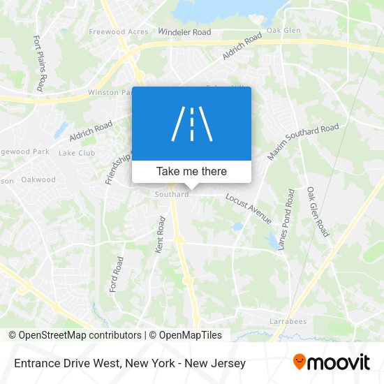 Mapa de Entrance Drive West