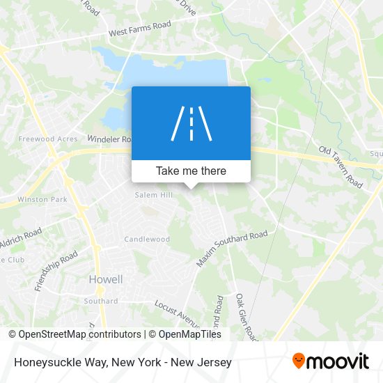Mapa de Honeysuckle Way