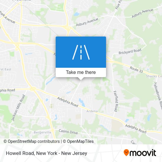 Howell Road map