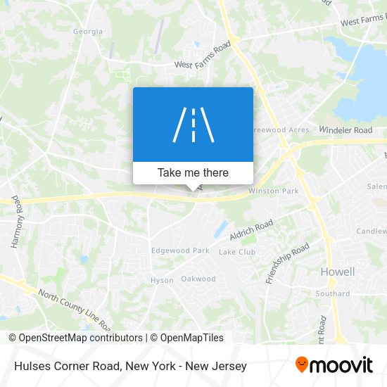 Mapa de Hulses Corner Road