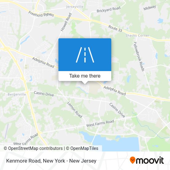 Mapa de Kenmore Road
