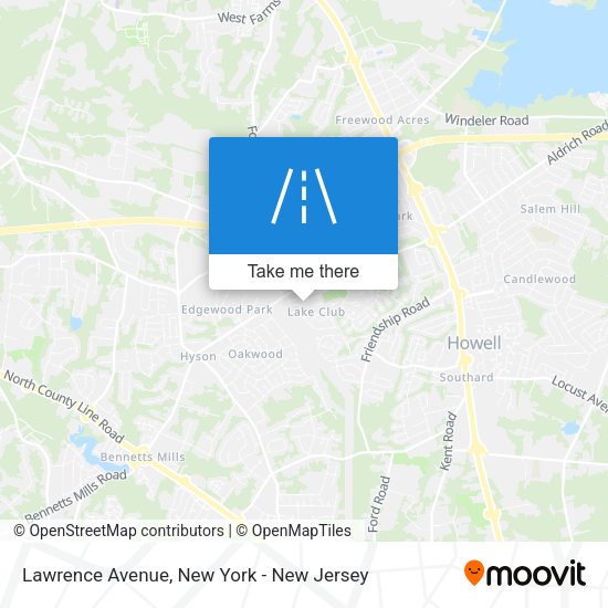 Mapa de Lawrence Avenue