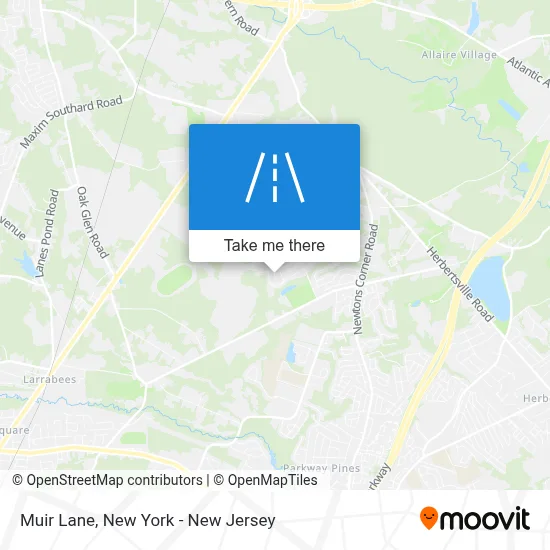 Muir Lane map
