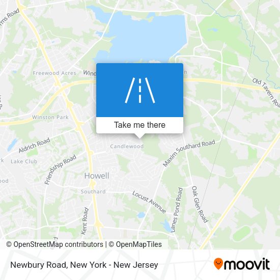 Newbury Road map