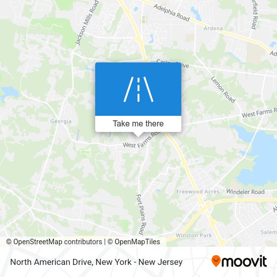 Mapa de North American Drive