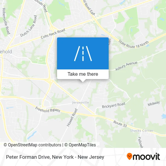 Peter Forman Drive map