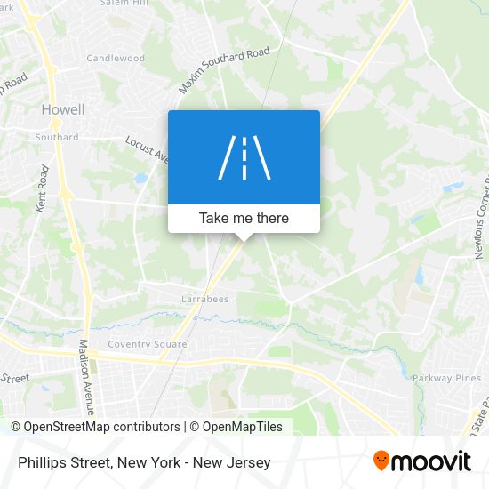 Mapa de Phillips Street