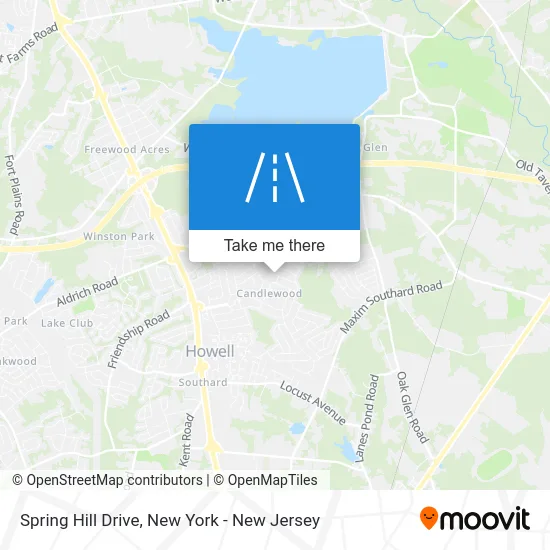 Spring Hill Drive map