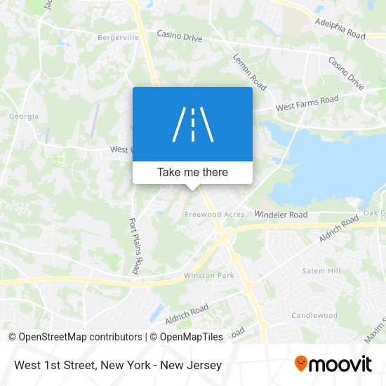 Mapa de West 1st Street