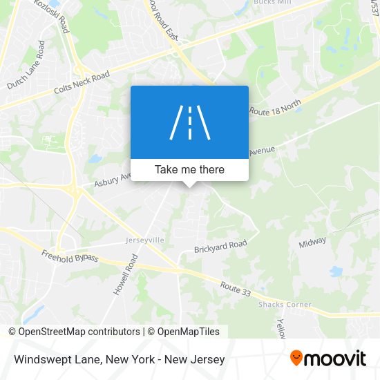 Mapa de Windswept Lane