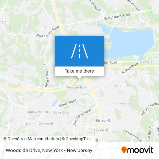 Woodside Drive map