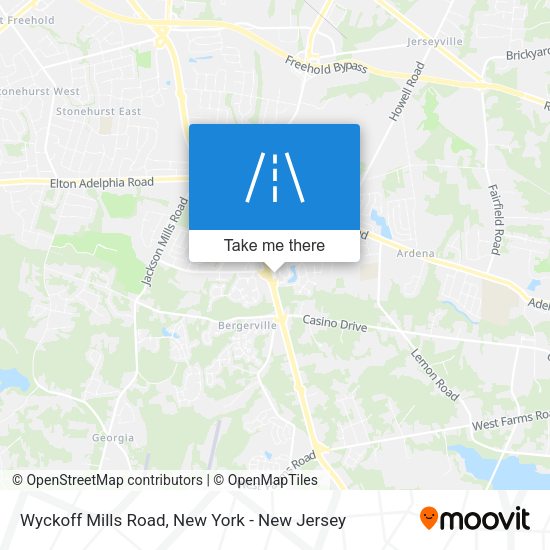 Mapa de Wyckoff Mills Road