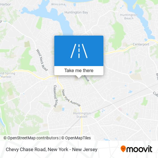 Chevy Chase Road map