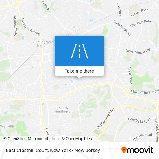 Mapa de East Cresthill Court