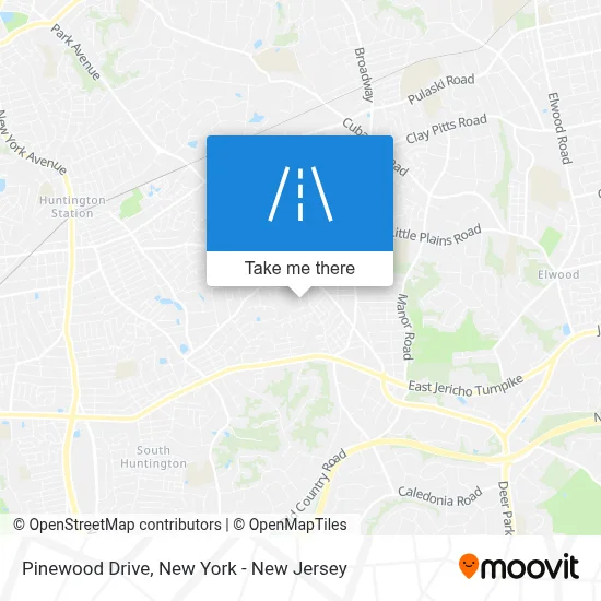 Pinewood Drive map
