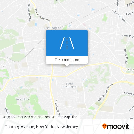 Mapa de Thorney Avenue
