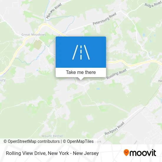 Rolling View Drive map