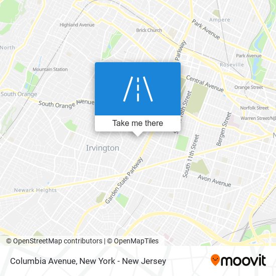 Columbia Avenue map